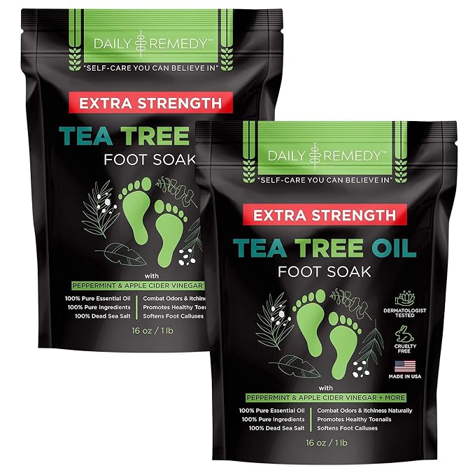 EXTRA STRENGTH Tea Tree Oil Foot Soak by DAILYREMEDY