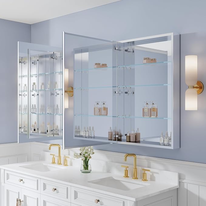 WELLFOR 72" x 36" Bathroom Medicine Cabinet - Image 11