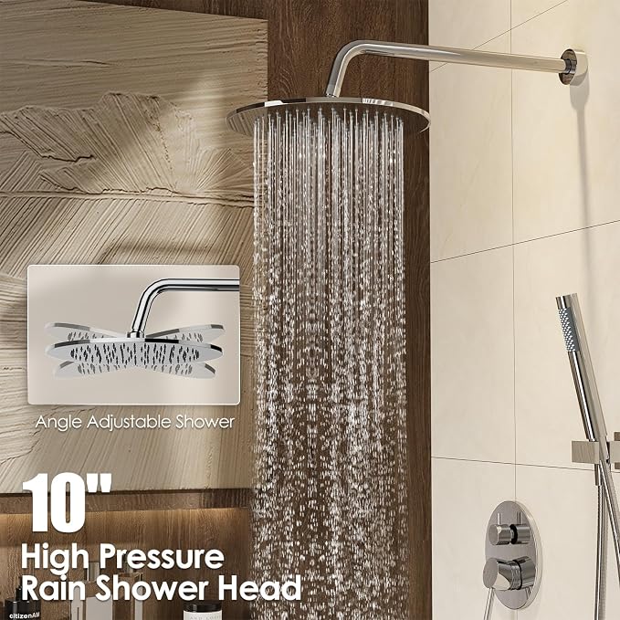 Gabrylly Shower System, Wall Mounted Shower Faucets Set - Image 3