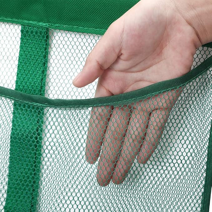 Portable Mesh Pocket with Rotatable Hanger, Quick Dry Serial Type Bath Storage - Image 2
