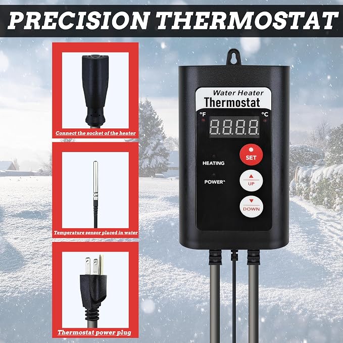 1500W Hot Tub Titanium Immersion Water Heater - Image 3