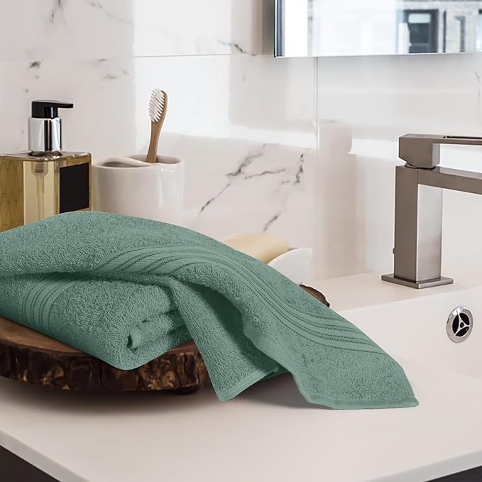 BOUTIQUO Ultra Soft Cotton 6 -Piece Hand Towel Set 16x24 Inch, Spa & General - Image 3