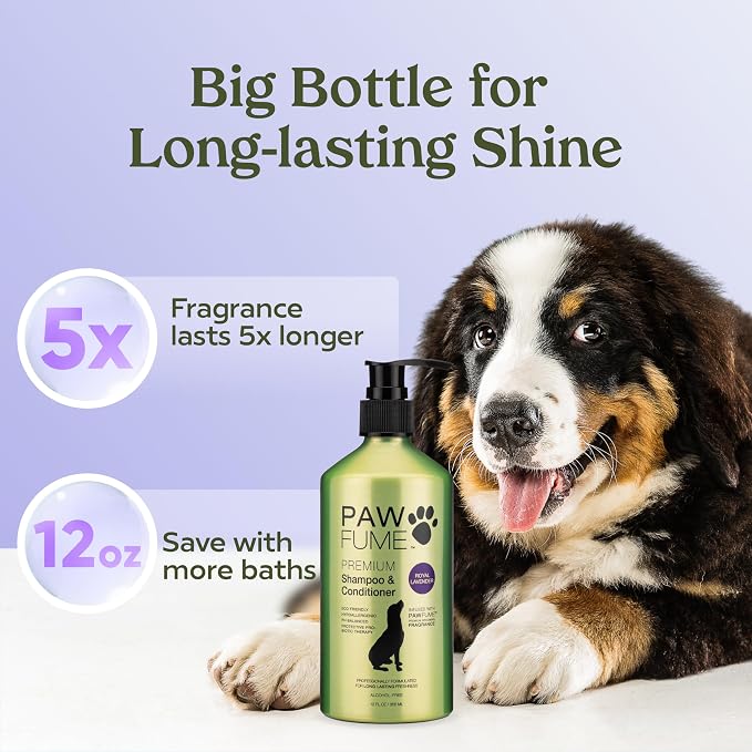 PAWFUME Dog Shedding Shampoo and Conditioner, Royal Lavender, Deep-Cleaning - Image 8