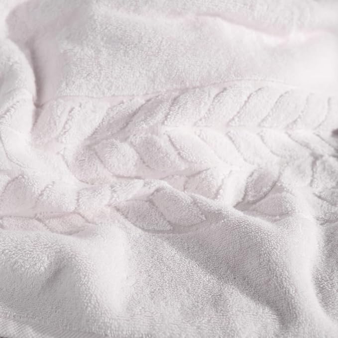 BAGNO MILANO Organic Turkish Cotton Bath Towels, Luxury Jacquard Collection - Image 5