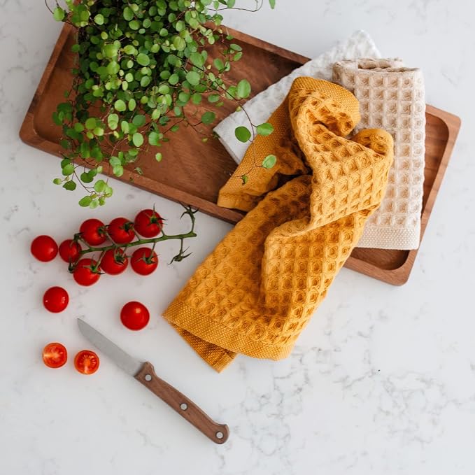 sea me at home Waffle Washcloths Set, 100% Turkish Cotton - Image 2