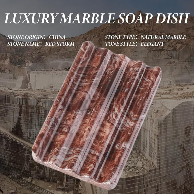Koville Natural Marble Soap Dish - Image 3