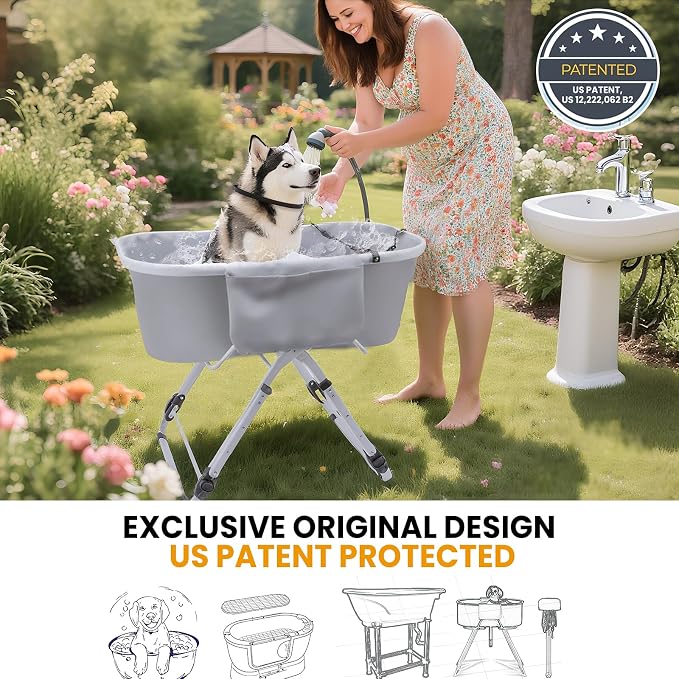 Dog Bathtub, Collapsible Dog Bath Tub - Image 2