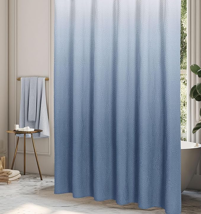 Gibelle Ombre Blue Shower Curtain - Image 2