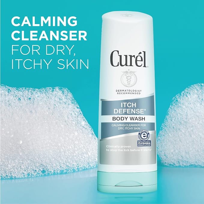 Curel Hydra Therapy Itch Defense Moisturizer and Body Wash Set, Wet Skin Lotion - Image 3
