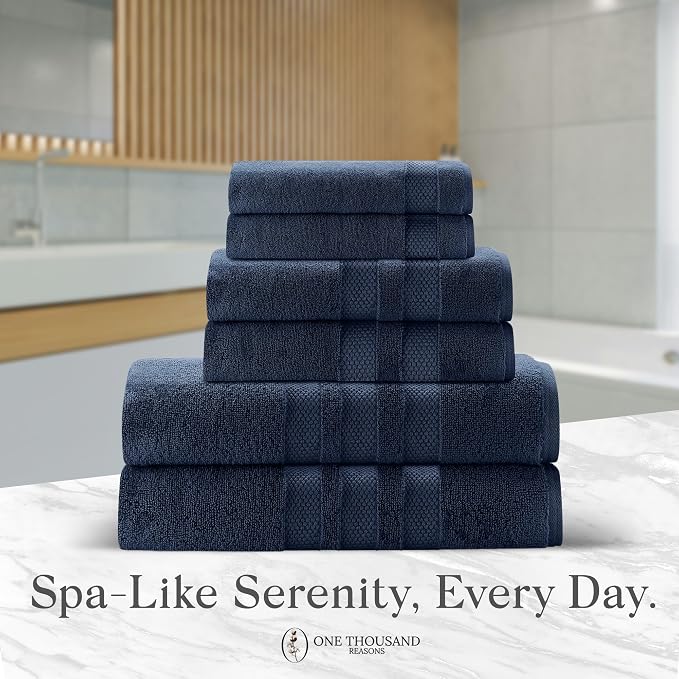 Premium Staple Cotton Bathroom Towel Set - Image 6