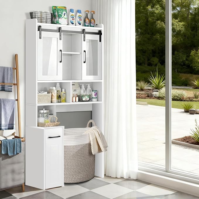 Extendable Rolling Drawer-Style Toilet Storage Cabinet. Conveniently Mobile. - Image 3