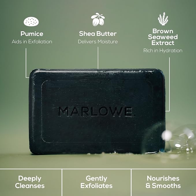 MARLOWE. No. 106 Charcoal Soap 7 oz Body Bar Soap - Image 7