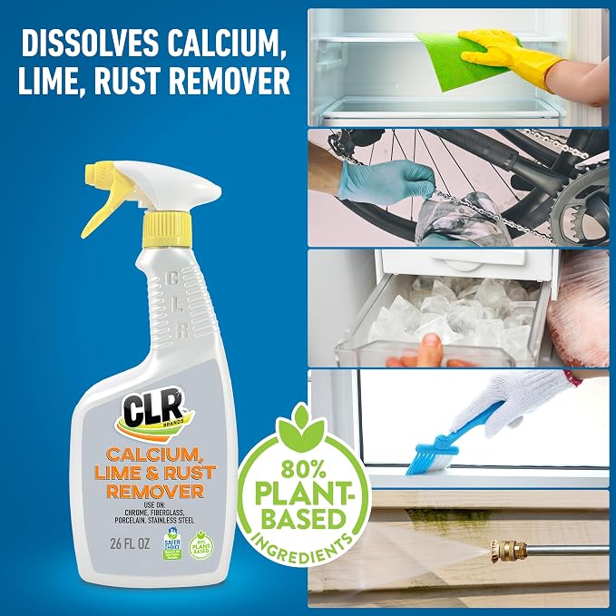 CLR Brands Calcium, Lime & Rust Remover, 26 oz. Spray Bottle, 2 Pack, Blasts - Image 2