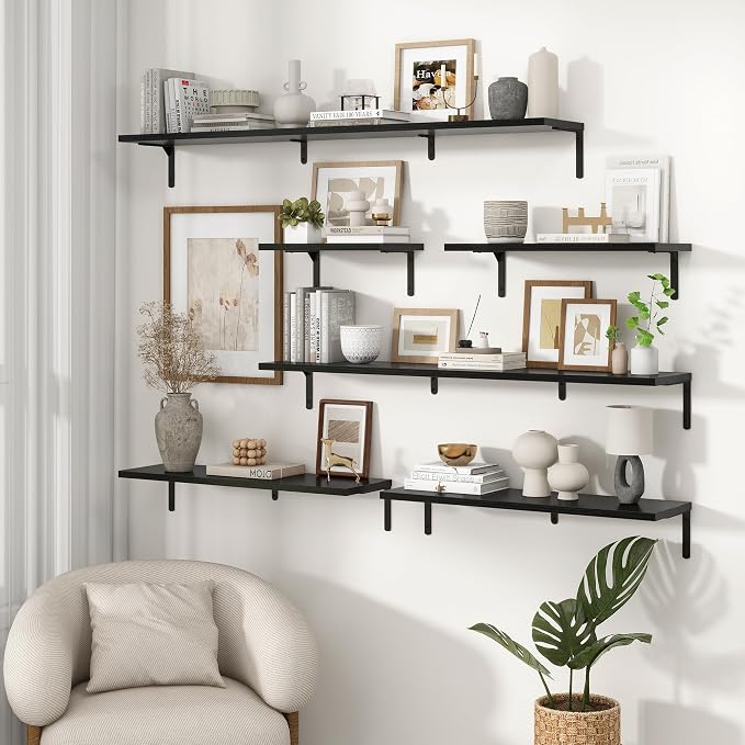 Fun Memories Deep Floating Shelves, 36W x 8D Floating Shelves Set of 2 - Image 7