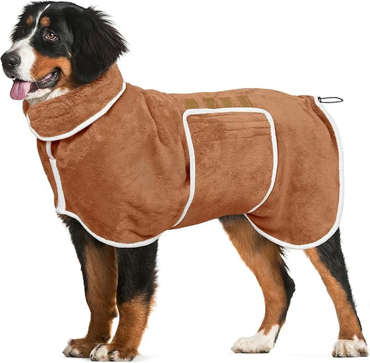 Dog Bathrobe Towel Dog Drying Coat by HhiMyOct