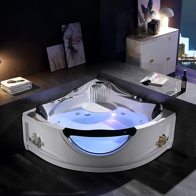 Empava Corner Whirlpool Bathtub by Empava