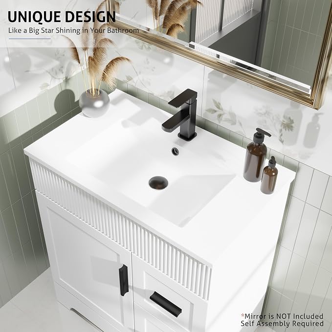 eclife 30" Bathroom Vanities Sink Combo - Image 5