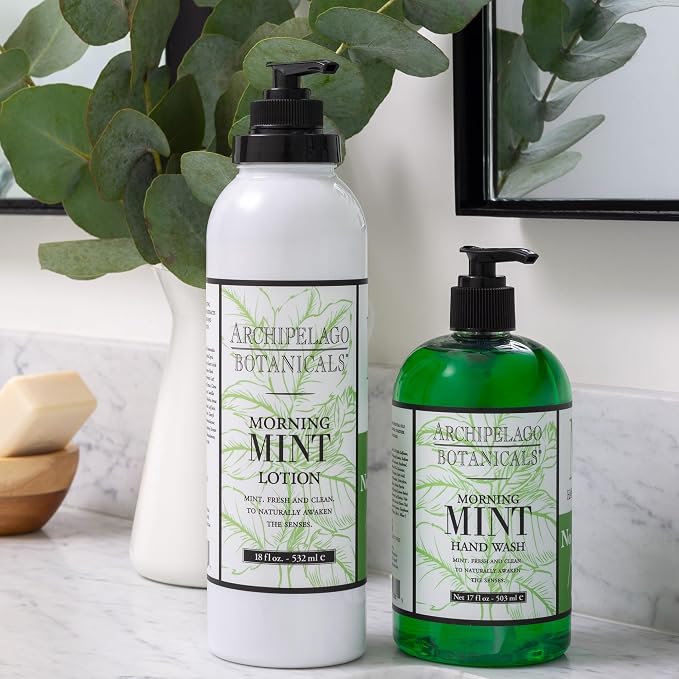 Archipelago Botanicals Morning Mint Lotion, Mint Moisturizing Body Lotion - Image 6