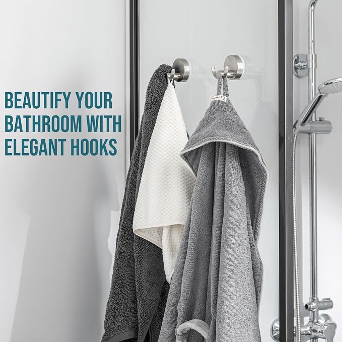TAILI Stylish 304 Stainless Steel Bathroom Suction Hooks - Image 8