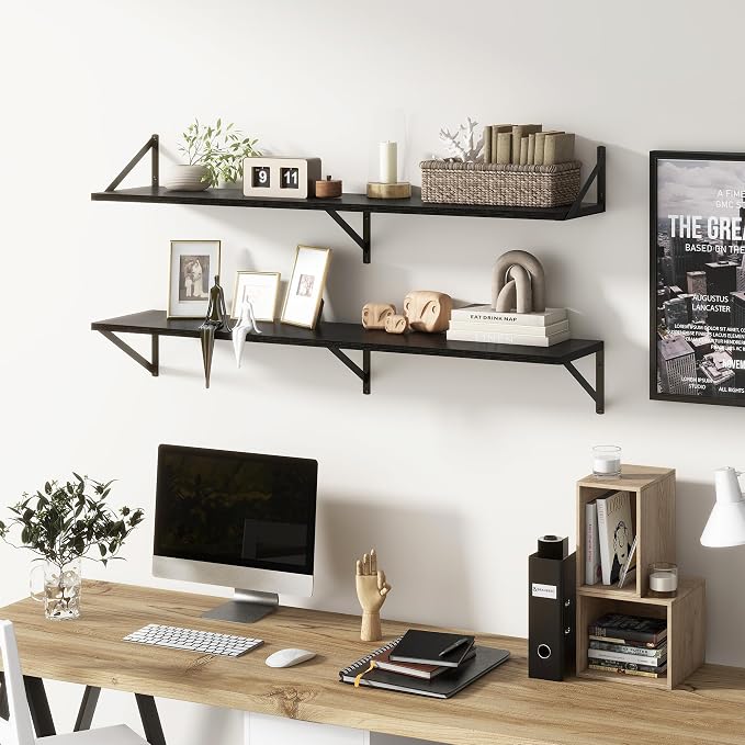 Floating Shelves 48 Inch Long, Wide Large Display Storage Shelves - Image 2