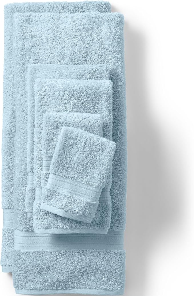 Lands' End Supima Towel Dusty Blue 6 Piece Towel Set by LandsEnd