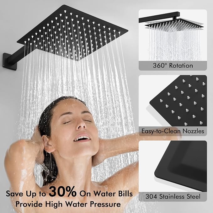 KES Tub and Shower Faucet Set Shower System - Image 4