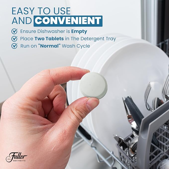 Fuller Dishwasher Cleaner Tabs – Lemon Scent – Eliminates Limescale, Grease & - Image 5