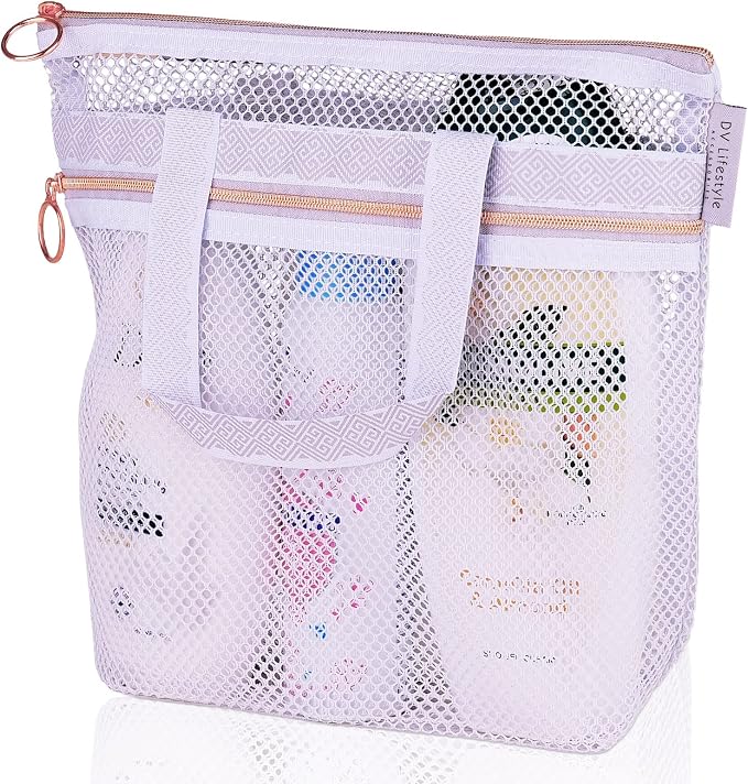 Mesh Shower Bag 10.2x9.9'' Quick-Dry Caddy by DVLifestyle