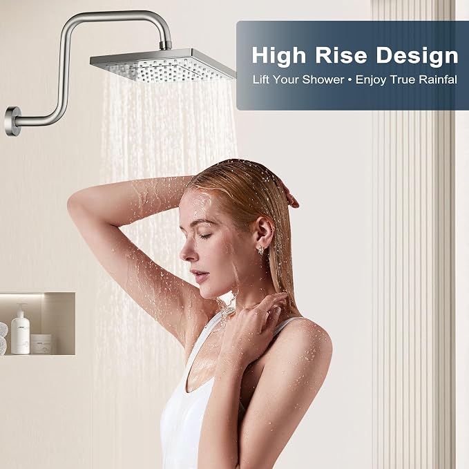 BRIGHT SHOWERS 13 Inch Shower Head Extension Arm - Image 8