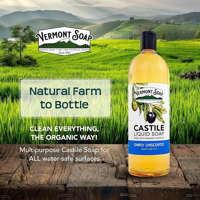 Vermont Castile Unscented Gentle Liquid Soap - Image 5