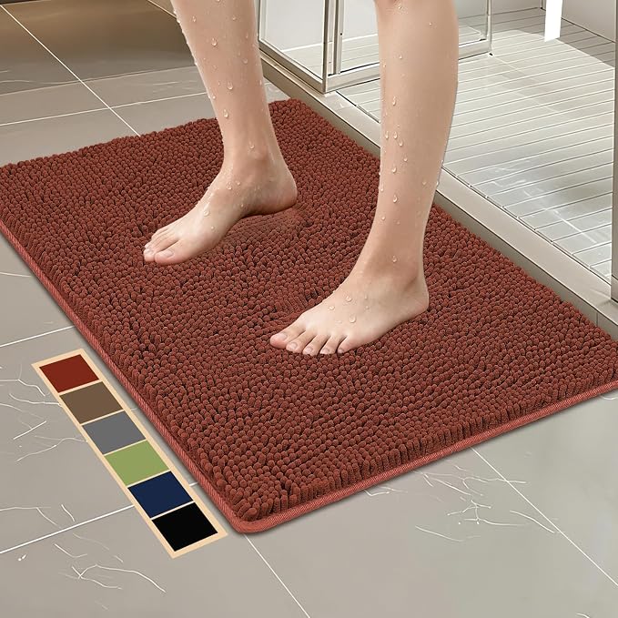 Bcoimo 36"×24" Absorbent Bath Mat, Non-Slip by Bcoimo