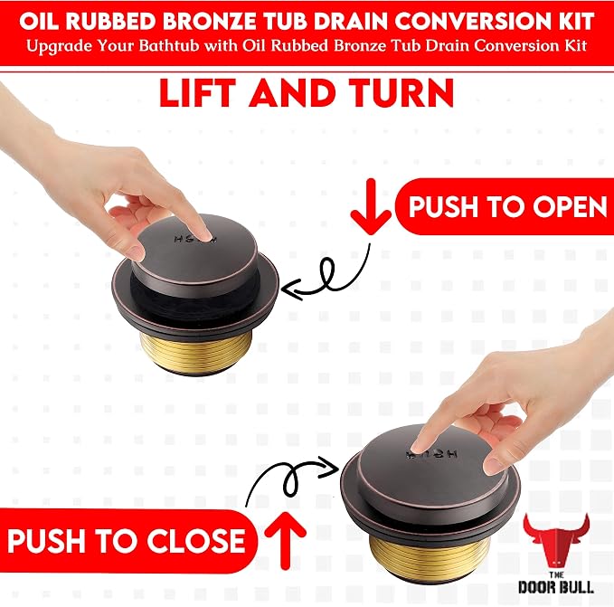Tip-Toe Bathtub Drain Trim Kit - Image 4