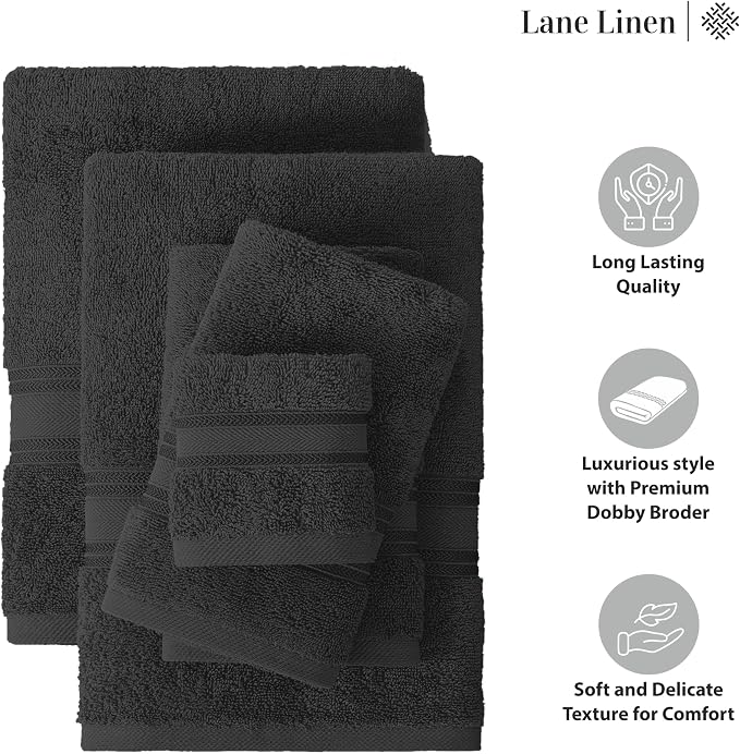 LANE LINEN 12 Pack Premium Towels - Image 6