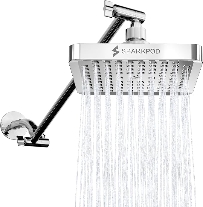 SparkPod Square Rain Shower Head by SparkPod