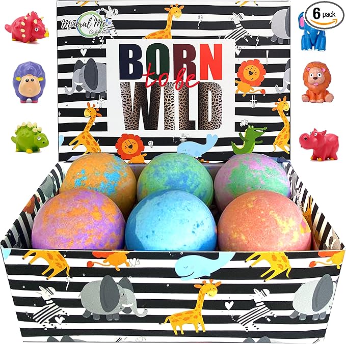 Bath Bombs for Kids with Surprise Inside by MineralMeCalifornia