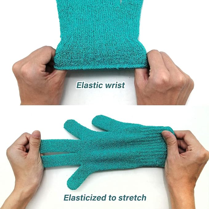 MIG4U Shower Exfoliating Scrub Gloves, Bathing Gloves Body Wash Dead Skin - Image 4