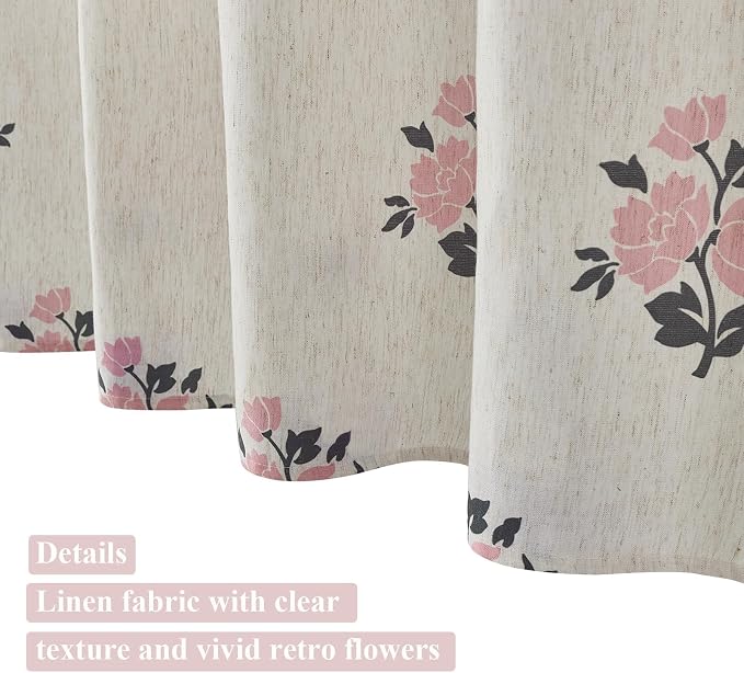 ORTIGIA Boho Pink Shower Curtains - Image 7