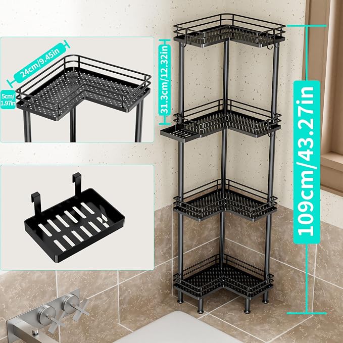 HapiRm Corner Shower Caddy Organizer - Image 4