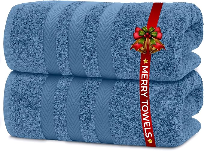 RIVERSIDE Pack of 2 Extra Large Bath Sheets 35 x 70 Inches by RIVERSIDE