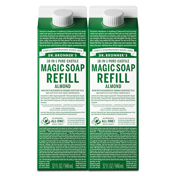 Dr. Bronner's Magic Soap Pure-Castile Liquid Soap Refill by DrBronners