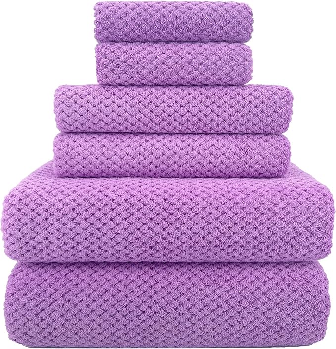 YTYC 29x59 Inch Bath Towels Set of 6 Large, Super Soft Absorbent Lint Free - Image 7