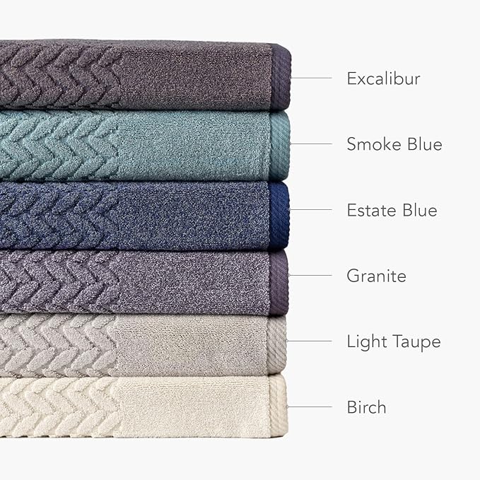 Texere 100% Organic Cotton Jacquard 650 GSM Premium Bath Towel Sets - Image 5