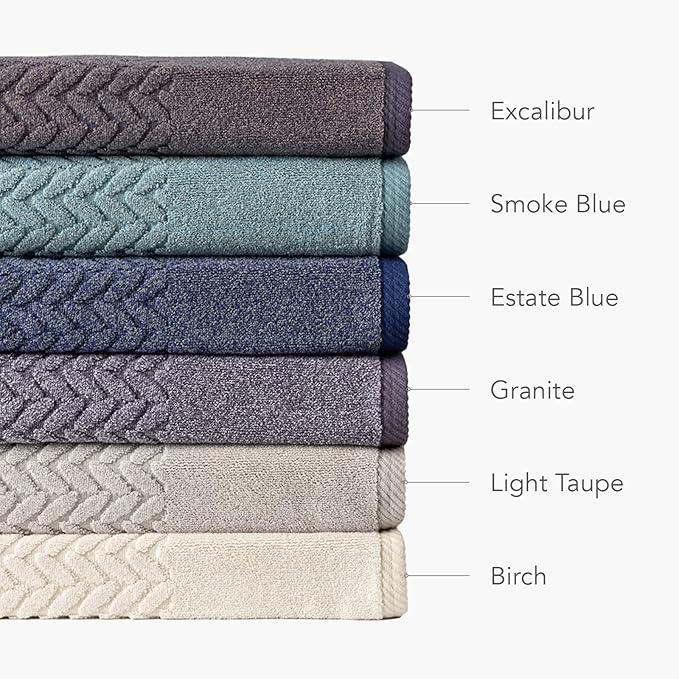 Texere 100% Organic Cotton Jacquard 650 GSM Premium Bath Towel Sets - Image 5