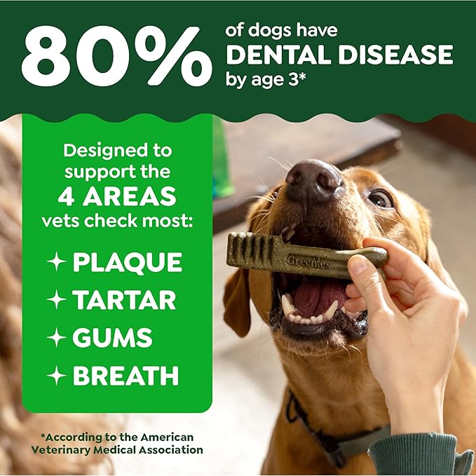Greenies Veterinarian-Recommended Natural Dental Dog Treats Teenie Size - Image 3