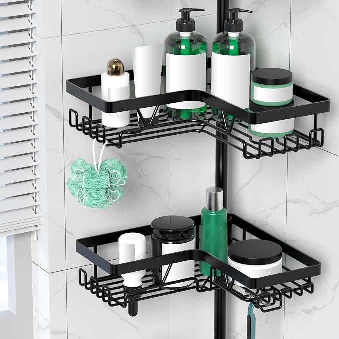 Tension Pole Shower Caddy Corner - Image 4