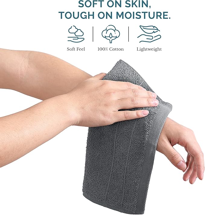 Casa Platino Wash Cloths Set of 6 - Image 4