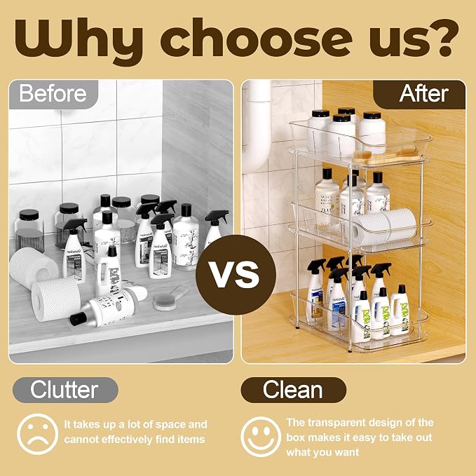 3 Tier Under Sink Organizer and Storage - Image 5