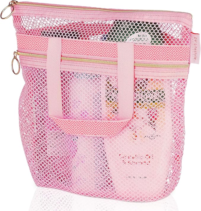 Mesh Shower Bag 10.2x9.9'' Quick-Dry Caddy by DVLifestyle