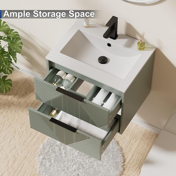 LUCKWIND 24" Floating Bathroom Vanity - Image 5