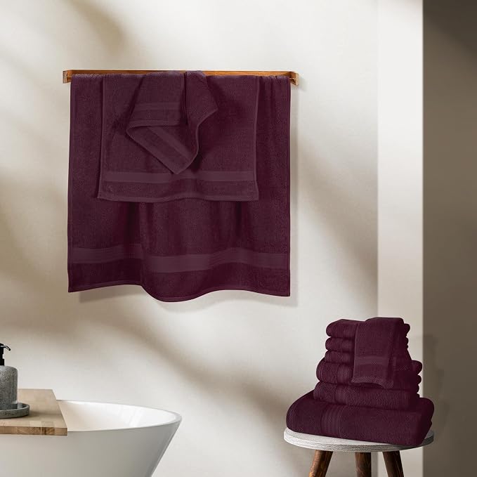 GLAMBURG Ultra Soft 24-Piece Towel Set - Image 4